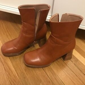 Princess Highway Tan Platform Heel Boots EU 38 / US 7.5